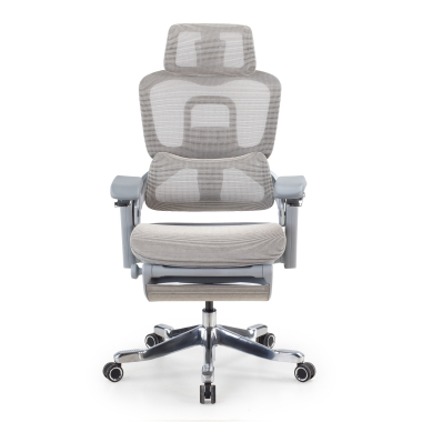 ergonomischer burostuhl weiss grau ergonomischer burostuhl zenmax aluminium fussstutze netzstoff 4d verstellbare armlehnen doppelte lordosenstutze kopfstutze ausziehbare fussstutze 3