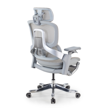 ergonomischer burostuhl weiss grau ergonomischer burostuhl zenmax aluminium fussstutze netzstoff 4d verstellbare armlehnen doppelte lordosenstutze kopfstutze ausziehbare fussstutze 17