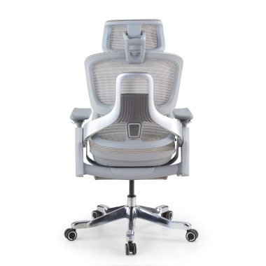 ergonomischer burostuhl weiss grau ergonomischer burostuhl zenmax aluminium fussstutze netzstoff 4d verstellbare armlehnen doppelte lordosenstutze kopfstutze ausziehbare fussstutze 6