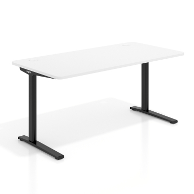 burotisch schwarz warm white weisse struktur 1