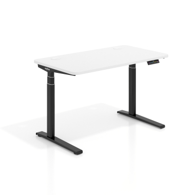 hohenverstellbarer schreibtisch schwarz warm white erghos icon 1