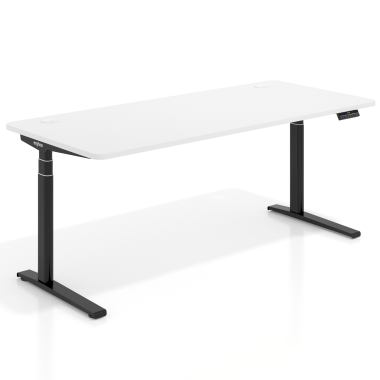 hohenverstellbarer schreibtisch schwarz warm white erghos icon 1