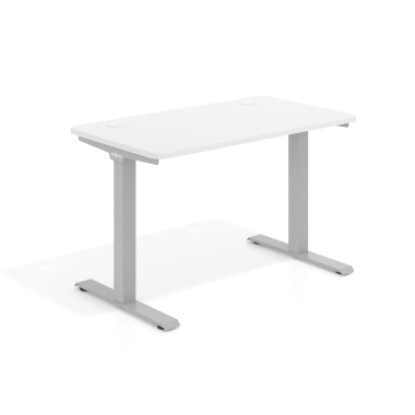 burotisch aluminio warm white weisse struktur 1
