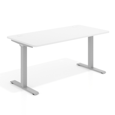 burotisch aluminio warm white weisse struktur 1