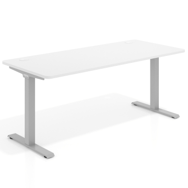 burotisch aluminio warm white weisse struktur 1