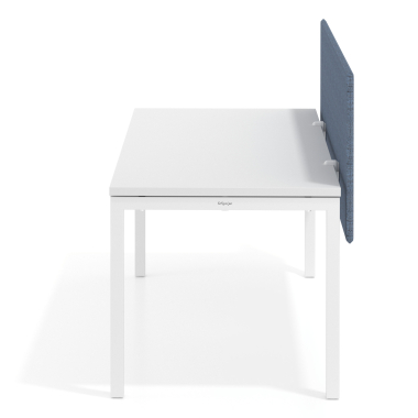 schreibtisch trennwande blau aluminiumstruktur 2
