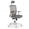 Ergonomischer Bürostuhl Akira white, mit Kopfstütze