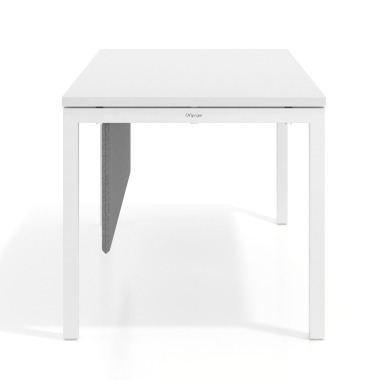 schreibtisch trennwande grau aluminiumstruktur 2