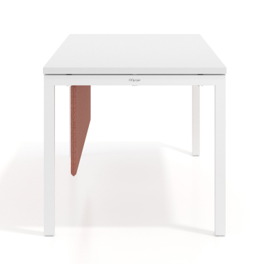schreibtisch trennwande terracota aluminiumstruktur 2