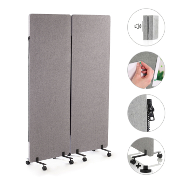 schreibtisch trennwande grau fold 3