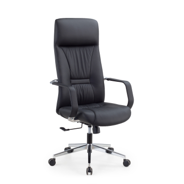 luxus burostuhl schwarz armani naturleder feste armlehnen 1