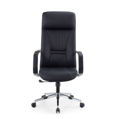 luxus burostuhl schwarz armani naturleder feste armlehnen 3