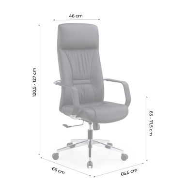 luxus burostuhl braun armani naturleder feste armlehnen 13