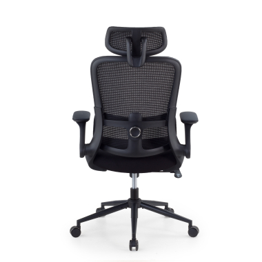 ergonomischer burostuhl schwarz dexter netzstoff hochklappbare armlehnen lordosenstutze kopfstutze 7