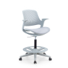 Bürohocker Dorian, drehbar, mit ergonomischer Rückenlehne