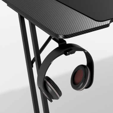 gaming tisch schwarz voltage 5