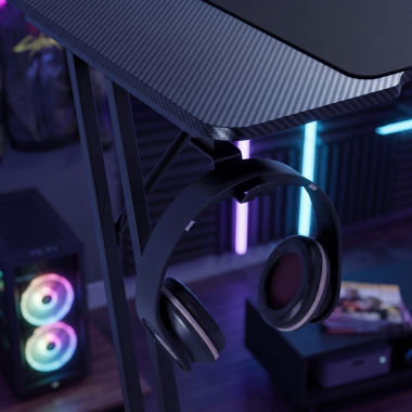 gaming tisch schwarz voltage 11