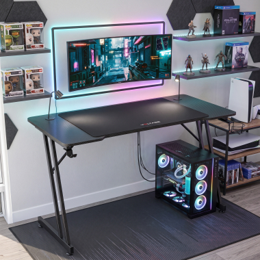 gaming tisch schwarz voltage 2