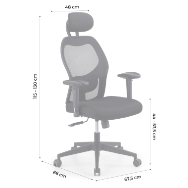 burostuhl home office schwarz mit kopfstutze netzstoff 2d verstellbare armlehnen lordosenstutze kopfstutze 13