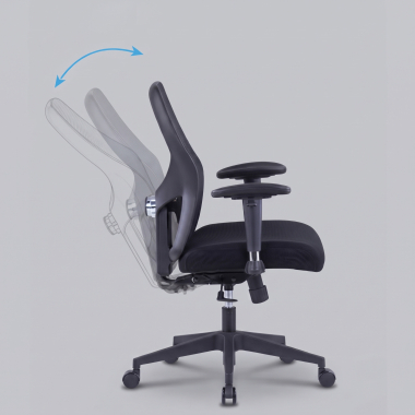 burostuhl home office schwarz ohne kopfstutze netzstoff 2d verstellbare armlehnen lordosenstutze 6