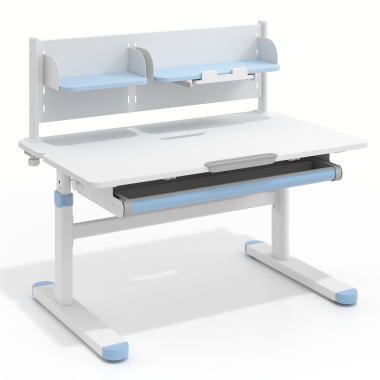 jugendschreibtisch weiss blau ergokid 1