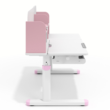 jugendschreibtisch weiss rosa ergokid 8