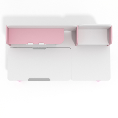 jugendschreibtisch weiss rosa ergokid 9