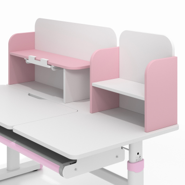 jugendschreibtisch weiss rosa ergokid 11