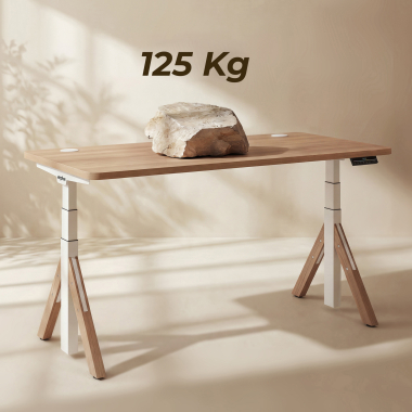 hohenverstellbarer schreibtisch weiss red oak erghos nature 7