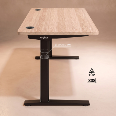 burotisch schwarz red oak weisse struktur 8