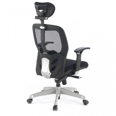 burostuhl home office schwarz mit kopfstutze netzstoff 3d verstellbare armlehnen lordosenstutze kopfstutze 7