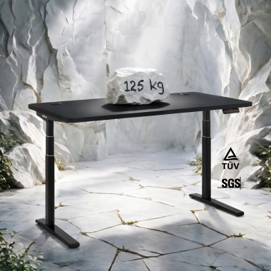 hohenverstellbarer schreibtisch schwarz red oak erghos icon 7
