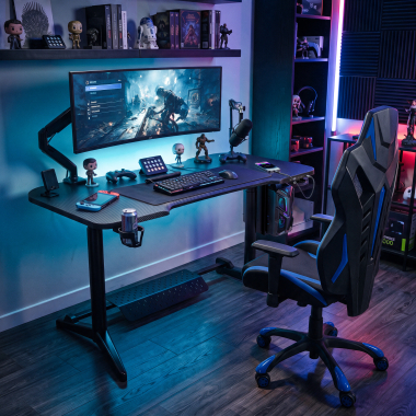 gaming tisch schwarz stratos pro 2