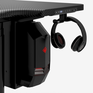 gaming tisch schwarz stratos pro 7