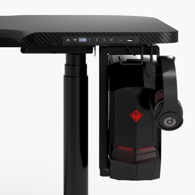 gaming tisch schwarz stratos pro 11