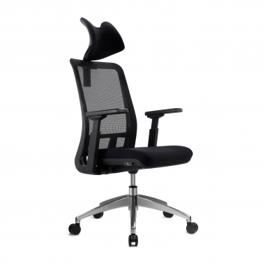 ergonomischer burostuhl schwarz shifter netzstoff 3d verstellbare armlehnen lordosenstutze kopfstutze 1