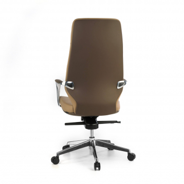 chefsessel braun hoch ruckenlehne bicolor kunstleder gepolsterte armlehnen 8
