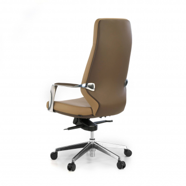chefsessel braun hoch ruckenlehne bicolor kunstleder gepolsterte armlehnen 7