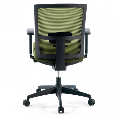 ergonomischer burostuhl grun schwarzes gestell netzstoff 1d verstellbare armlehnen lordosenstutze 7