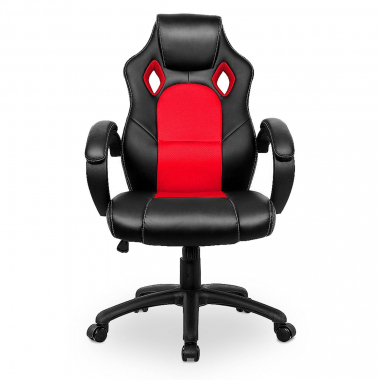 gaming stuhl rot racer kunstleder feste armlehnen 3