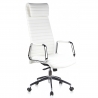 Design Bürostuhl Tower, mit Kopfstütze, Naturleder