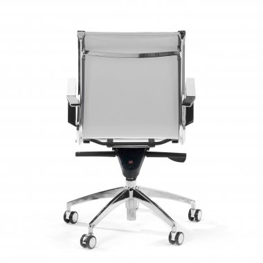 chefsessel weiss verchromte struktur kunstleder kunstleder feste armlehnen 7
