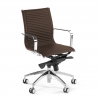 Design Bürostuhl Brenton, Stahlrahmen, niedrige Rückenlehne