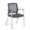Besucherstuhl Adam, bequem und robust, Metallstruktur