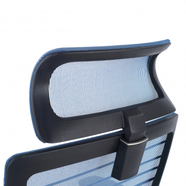burostuhl blau tesla netzstoff 3d verstellbare armlehnen lordosenstutze kopfstutze 5