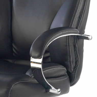 chefsessel schwarz gouda kunstleder gepolsterte armlehnen 5