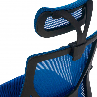 burostuhl blau lake netzstoff 1d verstellbare armlehnen lordosenstutze kopfstutze 5