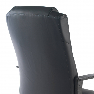 chefsessel schwarz genova kunstleder feste armlehnen 8