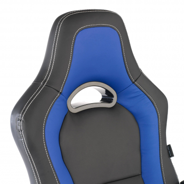 gaming stuhl blau dakar kunstleder feste armlehnen 4