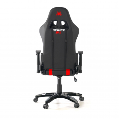 gaming stuhl rot spider kunstleder bewegliche armlehnen lumbal und nackenkissen kopfstutze 7